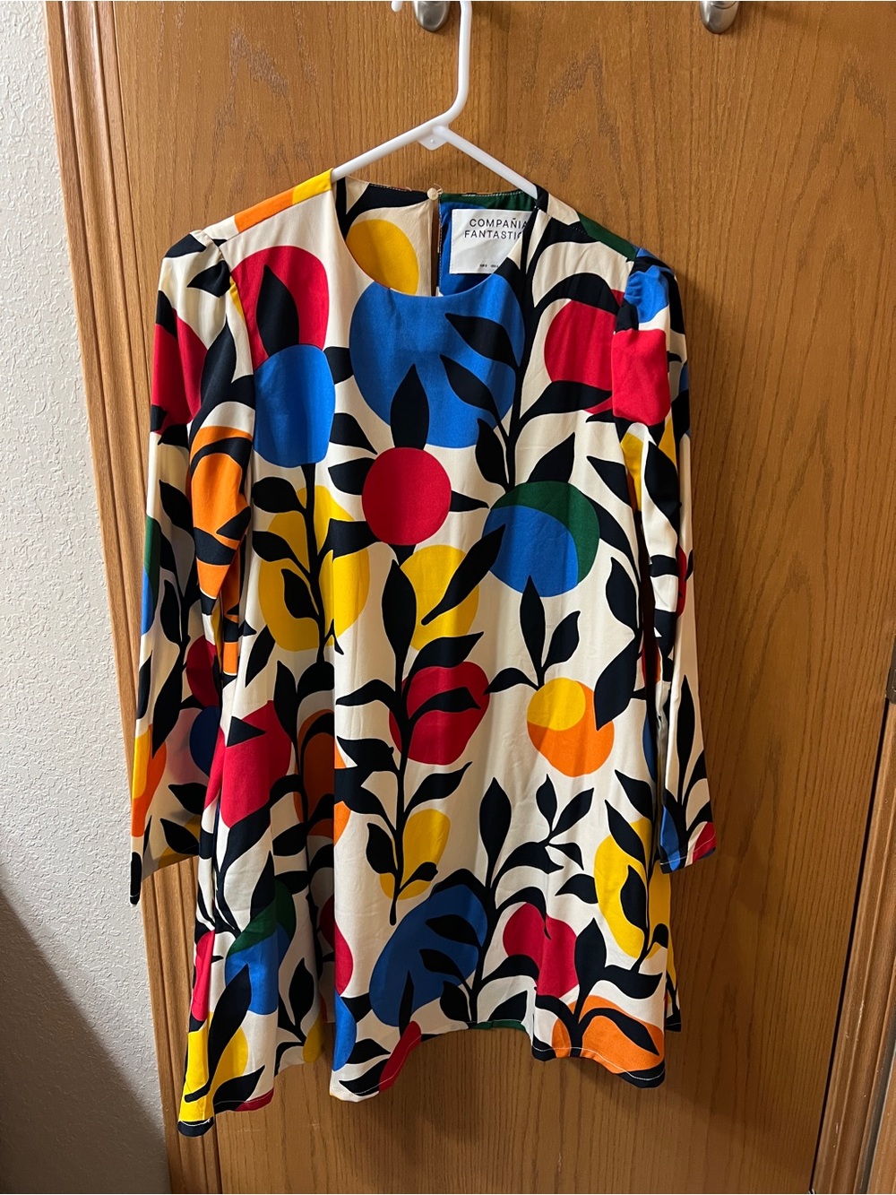 European Brand size S Multicolor Abstract Floral Tunic